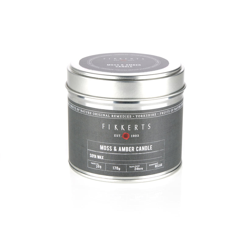 Fruits of Nature Gentleman's Candle Tin | Moss & Amber | 170g