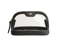 Clear Make Up Bag | Black | Medium