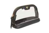 Clear Make Up Bag | Black | Medium
