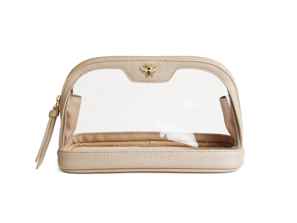 Clear Make Up Bag | Stone | Medium