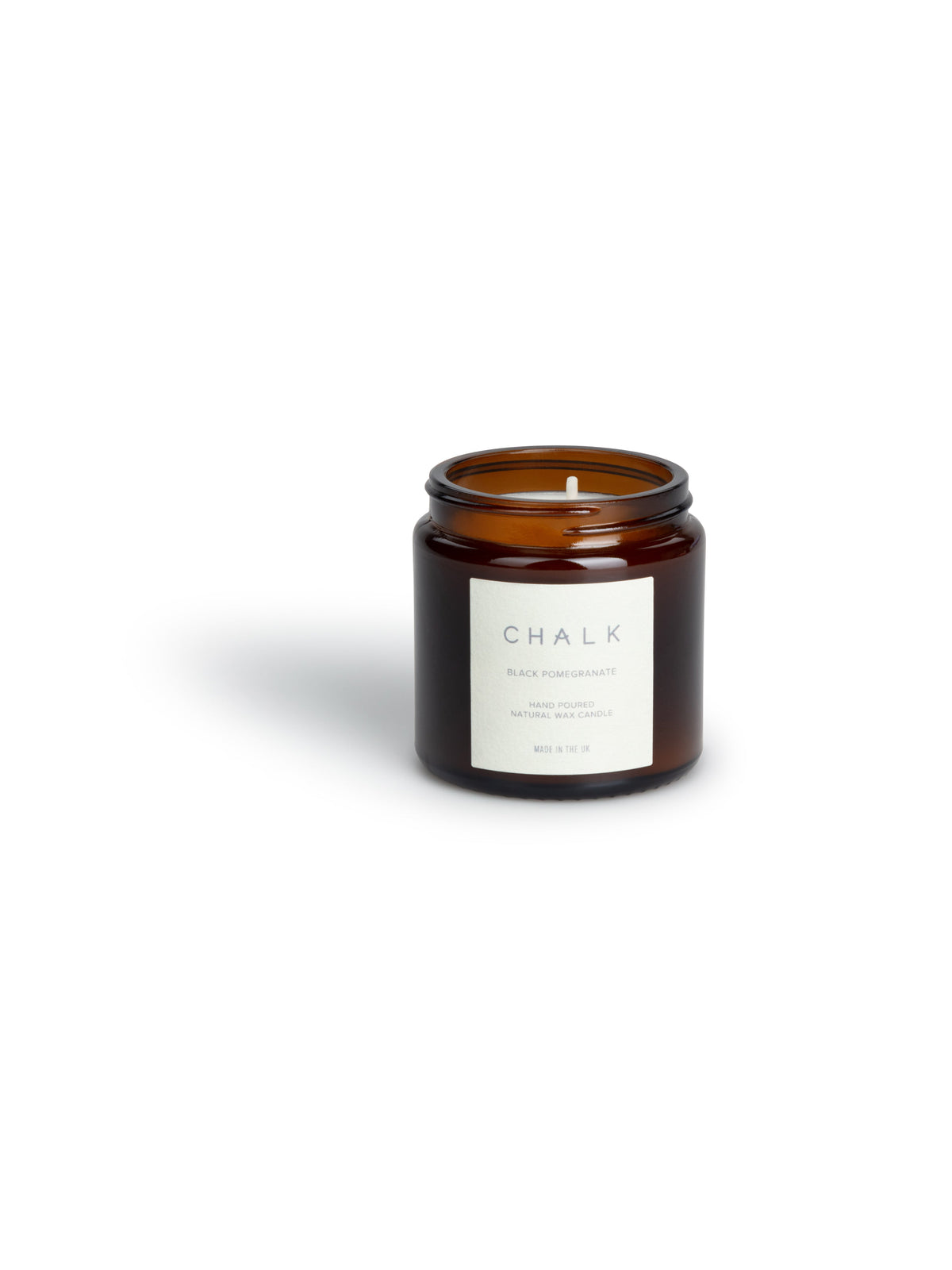 Amber Glass Apothecary Jar Candle | Black Pomegranate | 96g