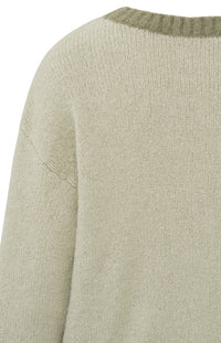 YaYa | Sweater | Long Sleeves | Dropped Shoulders | Silver Lining Beige