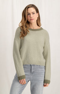 YaYa | Sweater | Long Sleeves | Dropped Shoulders | Silver Lining Beige