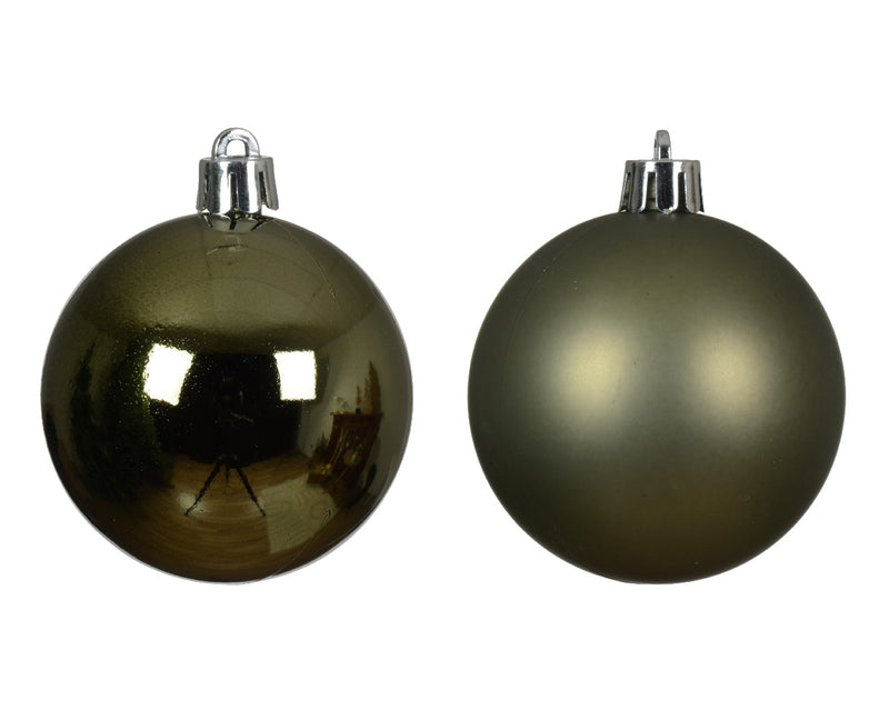 Shatterproof Bauble | Rosemary Green Mix | 6cm