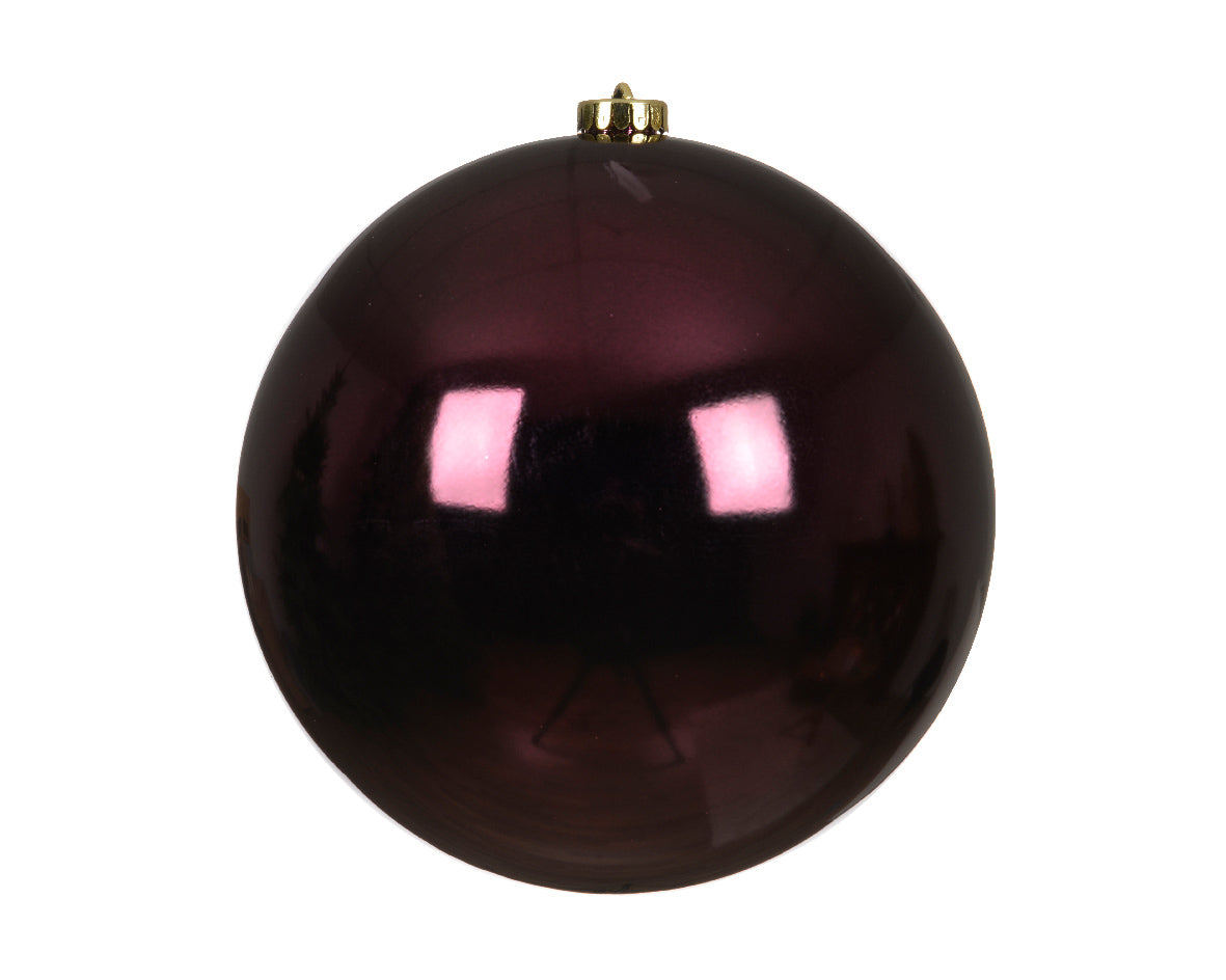 Shatterproof Bauble | Shiny | Dark Mauve | 14cm