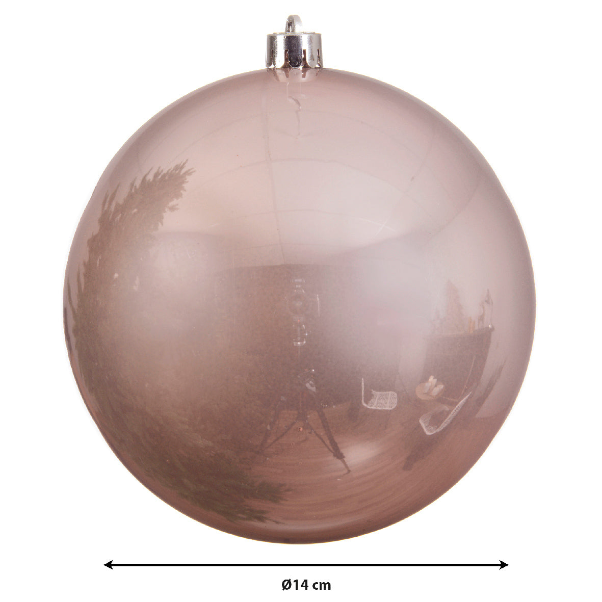 Shatterproof Bauble | Shiny | Blush Pink | 14cm