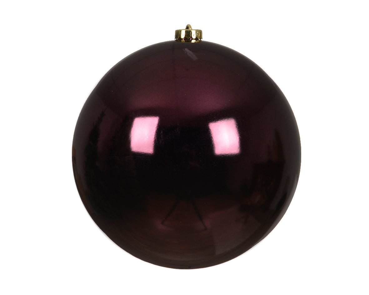 Shatterproof Bauble | Shiny | Dark Mauve | 20cm