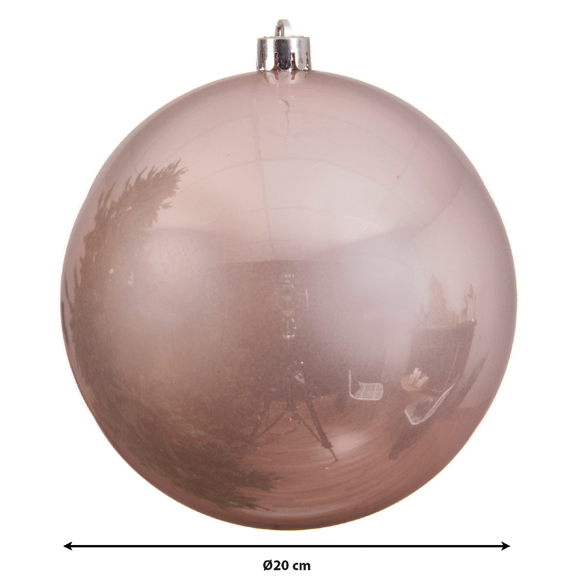 Shatterproof Bauble | Shiny | Blush Pink | 20cm