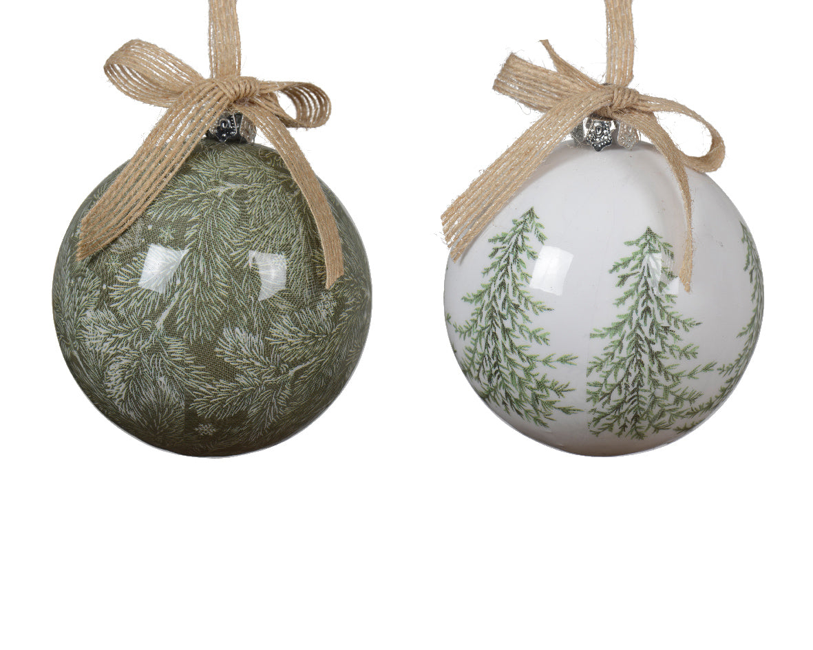 Wintery Scene Bauble | 8cm | 2 Designs