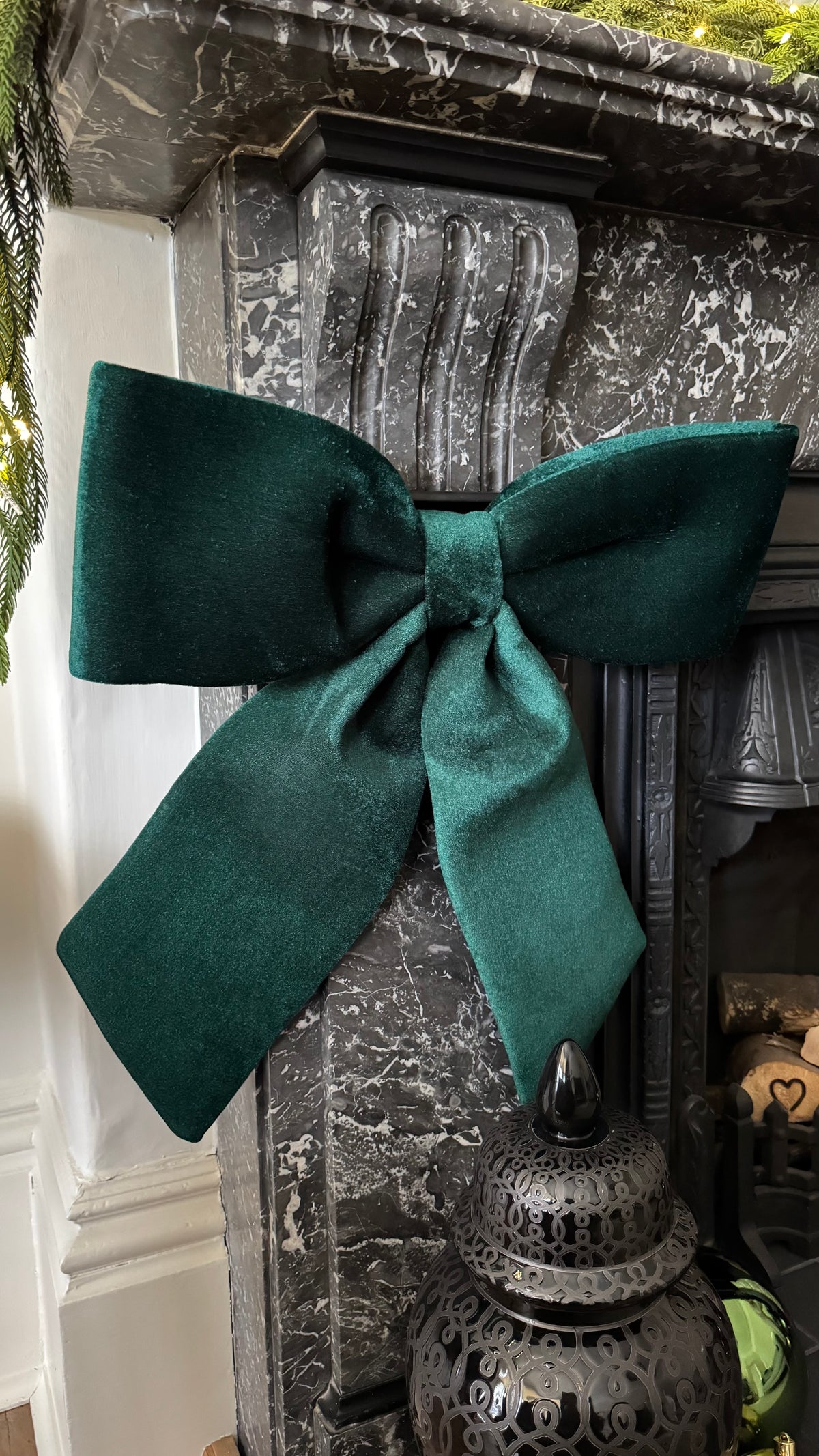 Extra Large Plush Bow | Pine Green | 62cm x 58cm