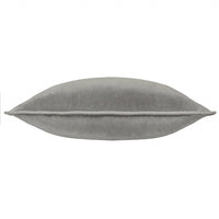 Meridian Velvet Cushion Charcoal/Dove