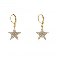 Star Drop Earring | Gold Plated