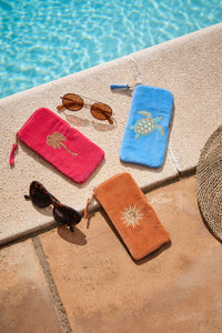 Elizabeth Scarlett | Sun Goddess | Glasses Case | Rust