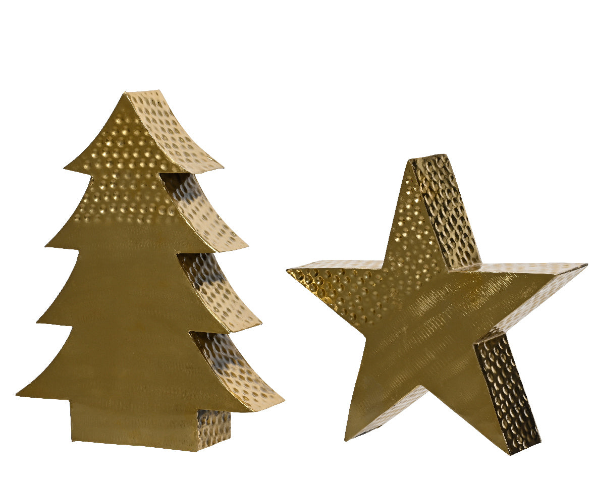 Textured Christmas Ornament | Gold | 2 Designs