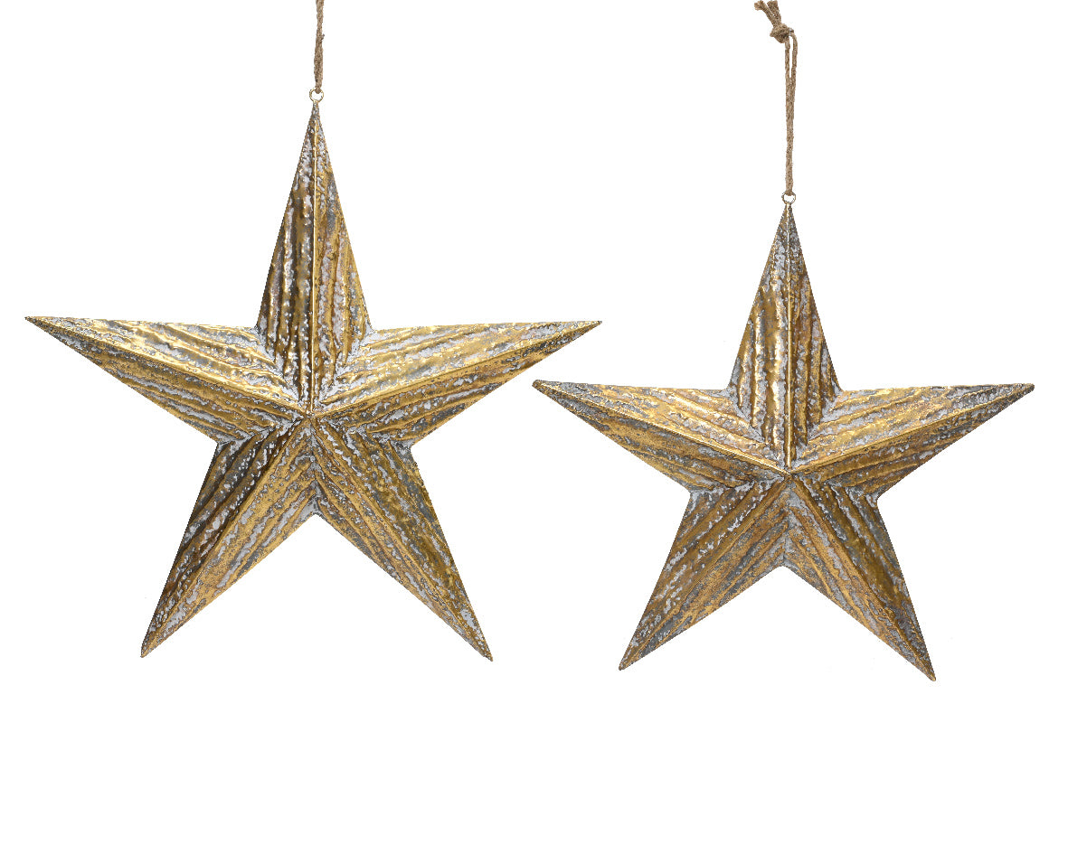 Hanging Star Decoration | Gold | 2 Sizes