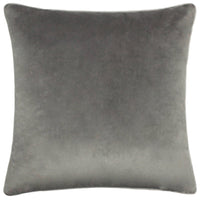 Meridian Velvet Cushion Charcoal/Dove