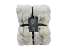 Faux Mink Effect Fur Luxury Throw | Winter White