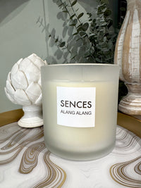 Sences Alang Alang Candle | White | Frosted Glass | 1400g