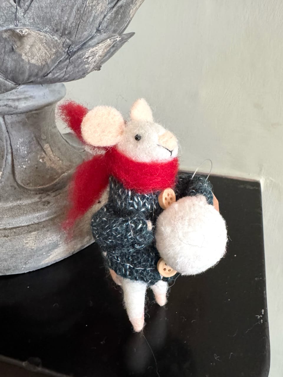 Snowballing Felt Mouse | 12cm | 2 Colours