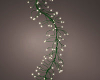 Micro LED Cluster Lights GB 8 Function | Twinkle Effect | Green/Warm White | L300cm