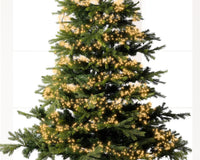 Micro LED Cluster Lights GB 8 Function | Twinkle Effect | Green/Warm White | L300cm