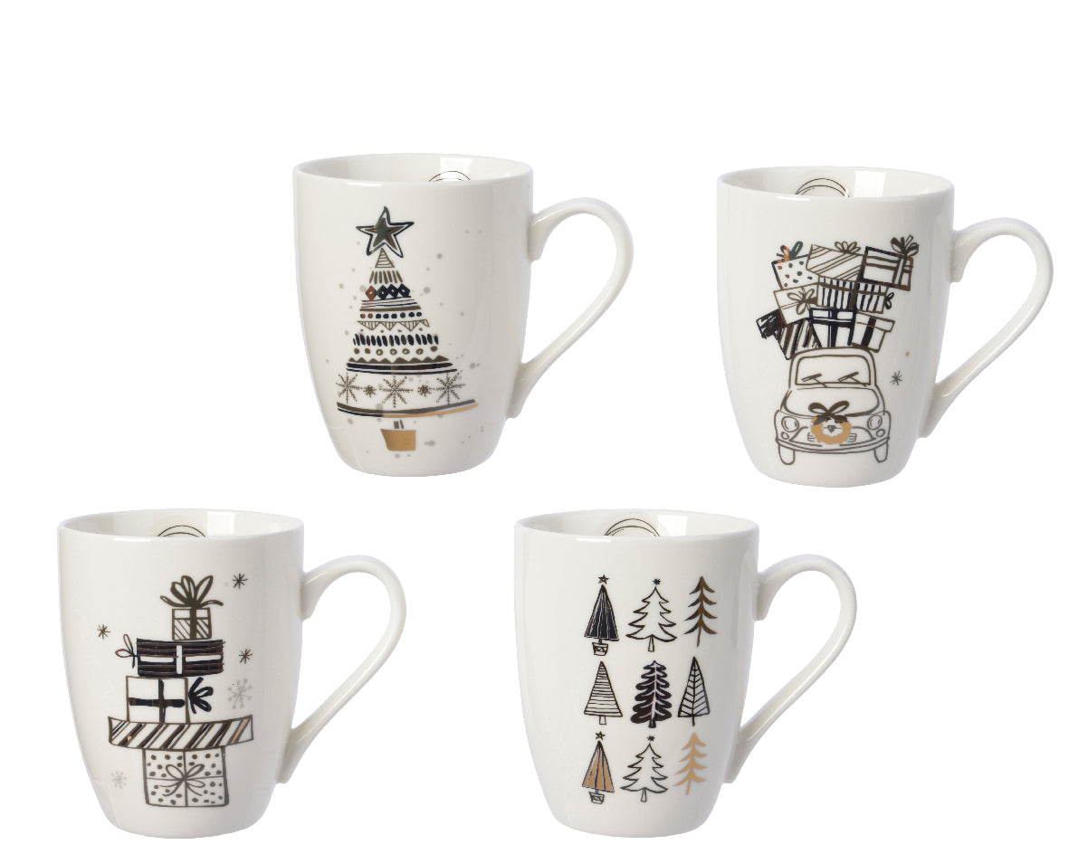 Festive Porcelain Mug | 4 Designs