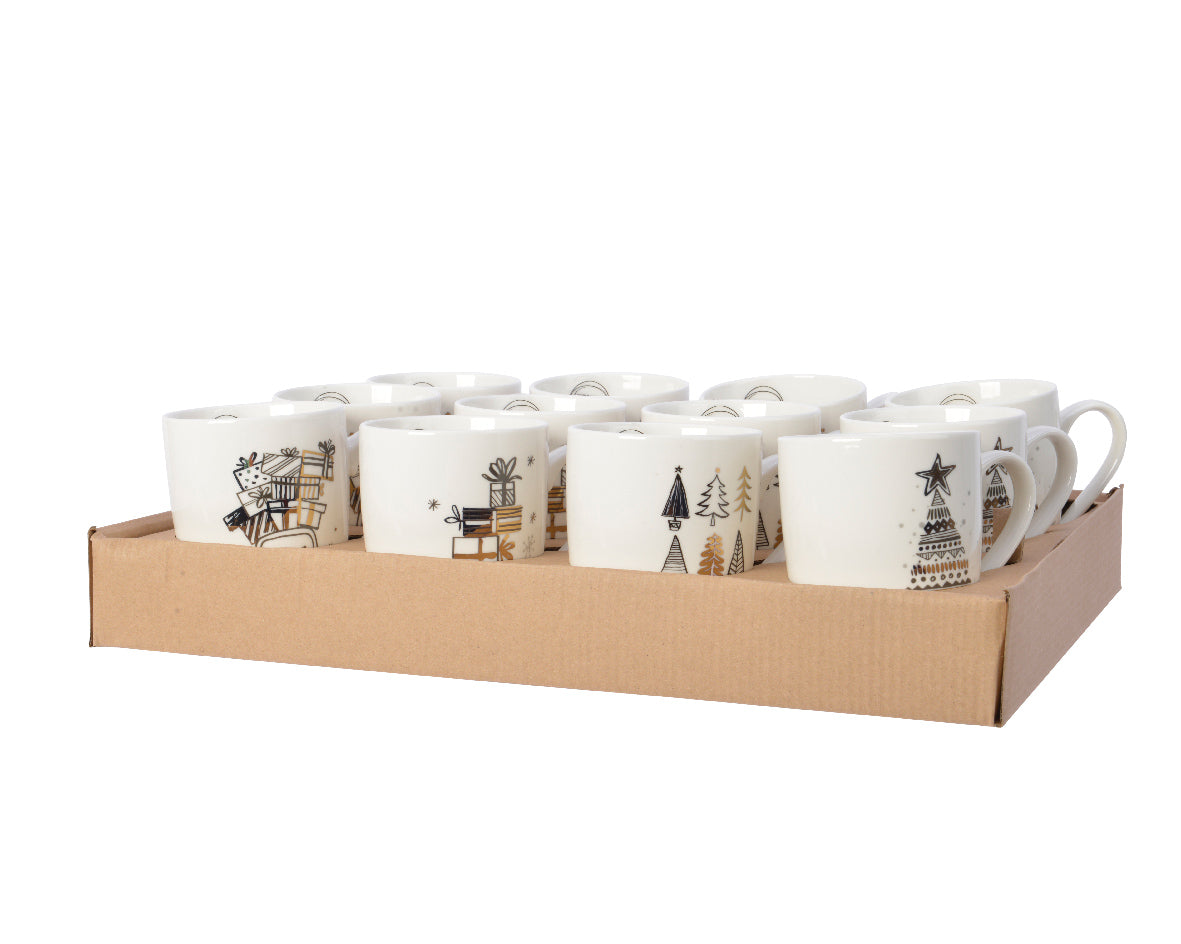 Festive Porcelain Mug | 4 Designs