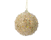 Gold Sparkle Sequin Bauble | 8cm