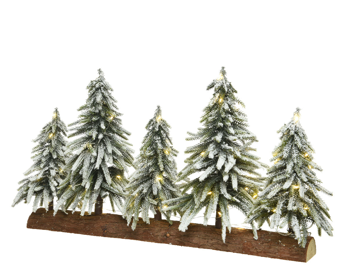 Snowy Tree Tablescape | Micro LED Battery Operated | L65cm