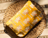 Elizabeth Scarlett | Sunrise Palms | Everyday Pouch | Mustard
