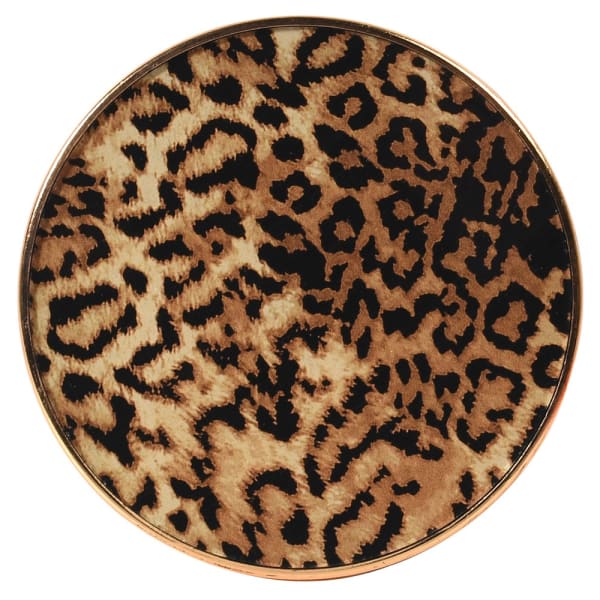 Leopard Print Coaster Set | Set of 4 | Gold