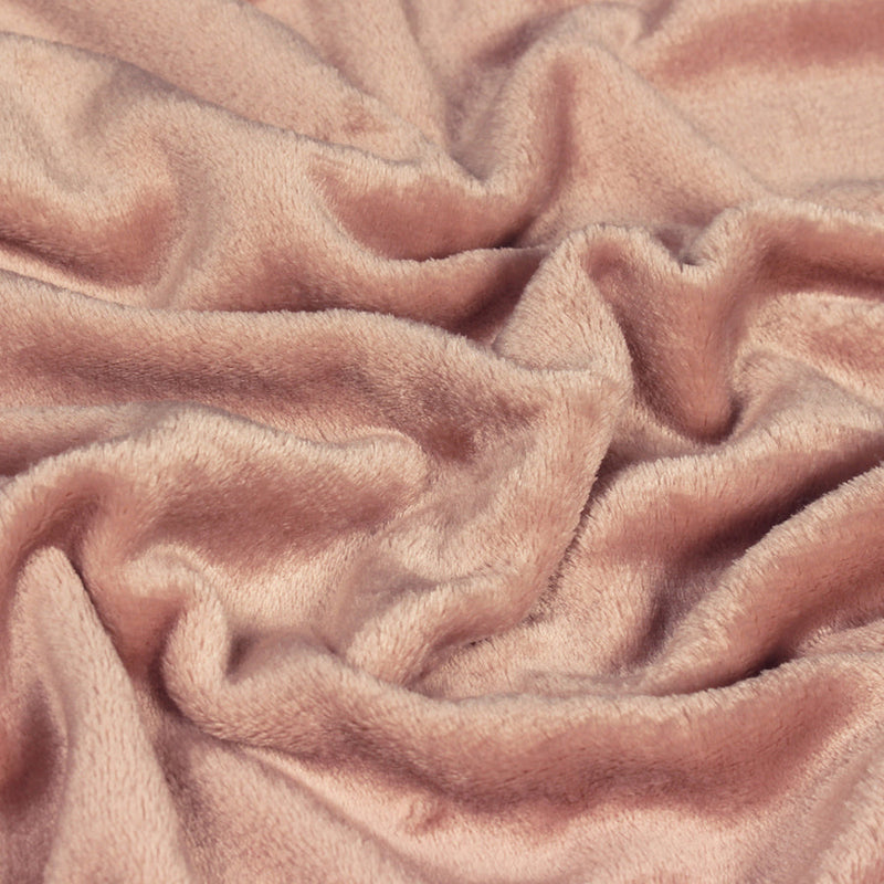 Harlow Fleece Throw | Blush