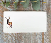 Stag Soap Dish | 17cm x 8cm | Fine Bone China