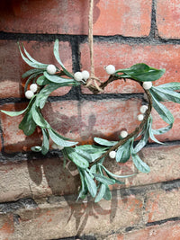 Hanging Mistletoe Heart Decoration | 25cm