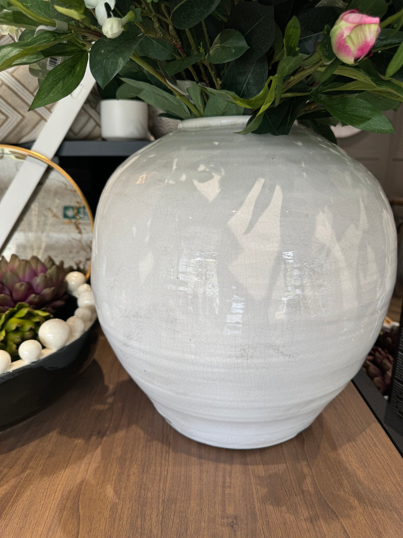 Garda Glazed Regola Vase | Large | Cream