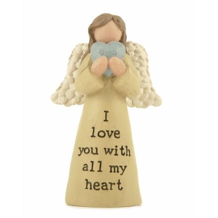 I Love You Standing Angel Ornament | 10cm