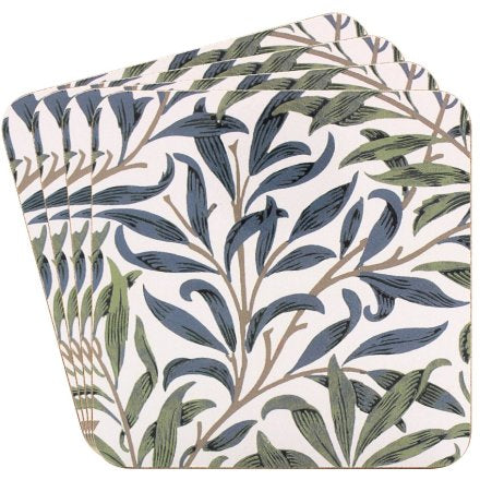 William Morris | Willow Bough Design | Coasters | Set of 4