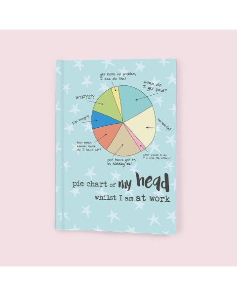 A6 Notebook | Pie Chart of my head