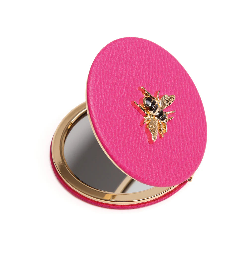 Round Mirror Compact | Hot Pink