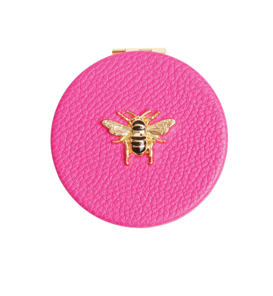 Round Mirror Compact | Hot Pink