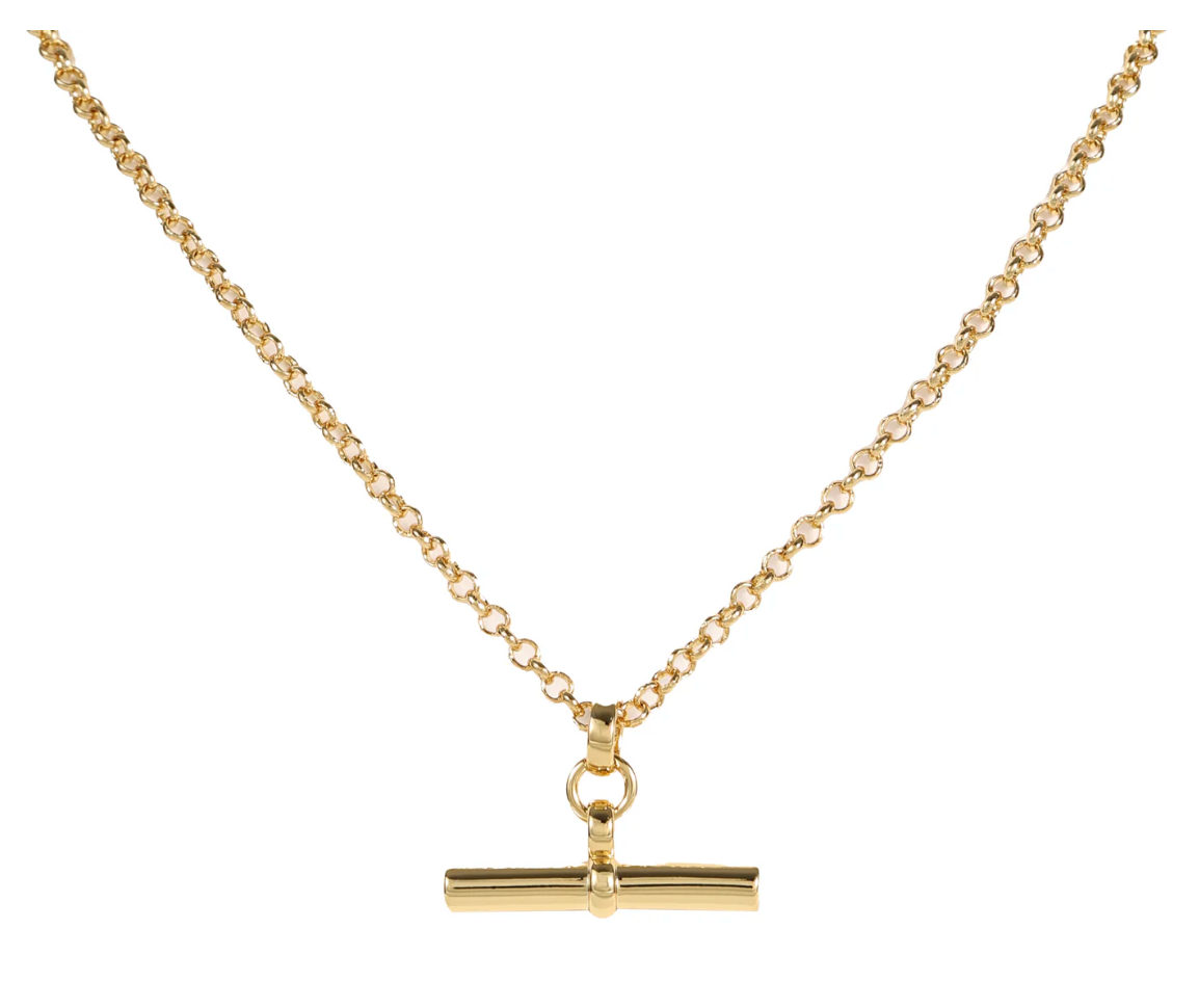 Pendant Bar Necklace | Gold Plated