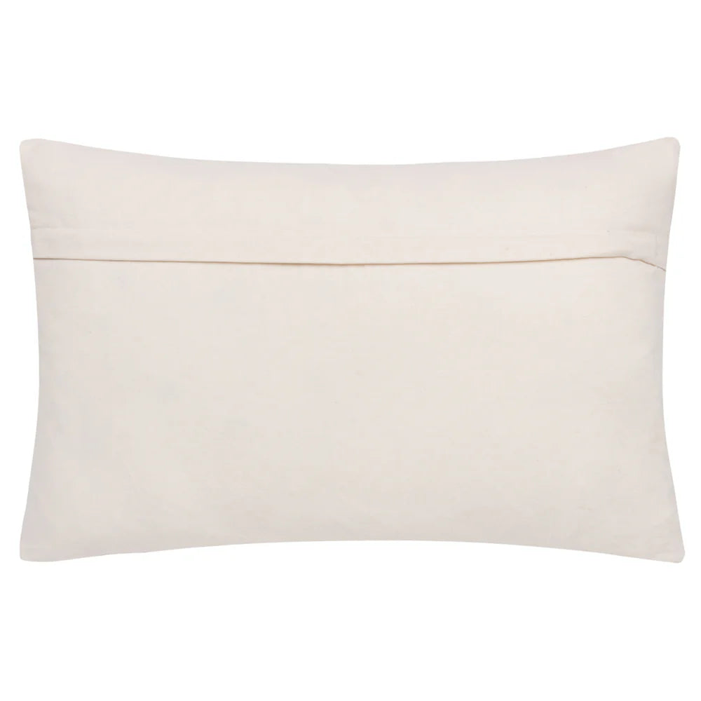 Oblong Textured Cushion | Natural | 40cm x 60cm | Feather Filled