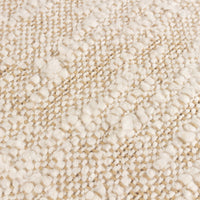 Oblong Textured Cushion | Natural | 40cm x 60cm | Feather Filled