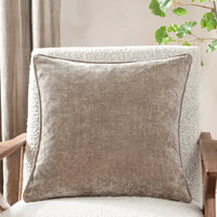 Heavy Chenille Cushion | Greige | 50cm x 50cm | Feather Filled