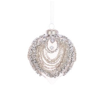 Paige Onion Bauble | Glass | 8cm