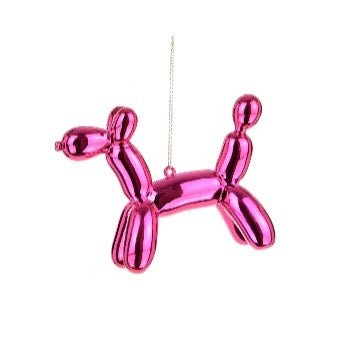 Party Balloon Dog Tree Decoration | Pink | 9cm