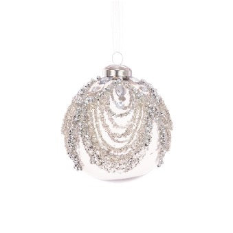 Paige Round Bauble | Glass | 8cm