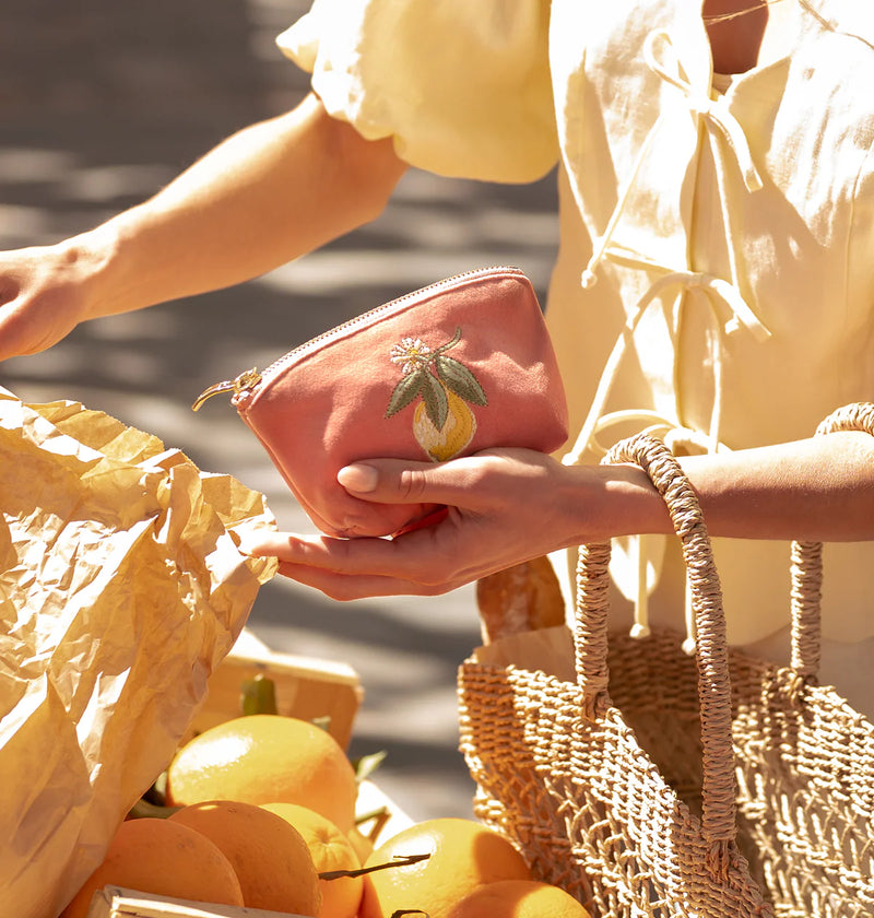 Elizabeth Scarlett | Lemon Blossom | Coin Purse | Coral