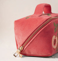 Elizabeth Scarlett | Summer Peach | Open Flat Makeup Bag | Spiced Coral