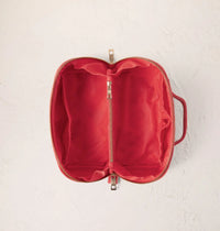 Elizabeth Scarlett | Summer Peach | Open Flat Makeup Bag | Spiced Coral